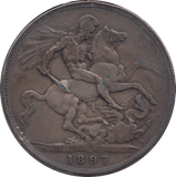 1897 CROWN ( FINE ) LXI 2 - Crown - Cambridgeshire Coins