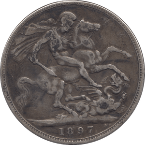 1897 CROWN ( GF ) 10 - crown - Cambridgeshire Coins