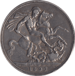 1897 CROWN ( GF ) 4 - CROWN - Cambridgeshire Coins