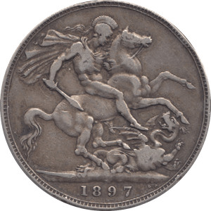 1897 CROWN ( GF ) LVI - Crown - Cambridgeshire Coins