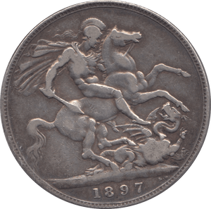 1897 CROWN ( GF ) LXI 6 - crown - Cambridgeshire Coins