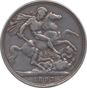 1897 CROWN ( GF ) LXI 7 - Crown - Cambridgeshire Coins