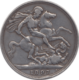 1897 CROWN ( GF ) LXI 7 - Crown - Cambridgeshire Coins