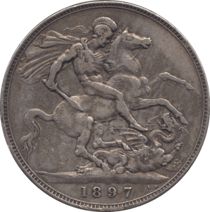 1897 CROWN ( GF ) LXI 8 - Crown - Cambridgeshire Coins