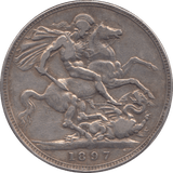 1897 CROWN ( GF ) LXI 9 - Crown - Cambridgeshire Coins