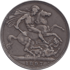 1897 CROWN ( GF ) LXI - Crown - Cambridgeshire Coins