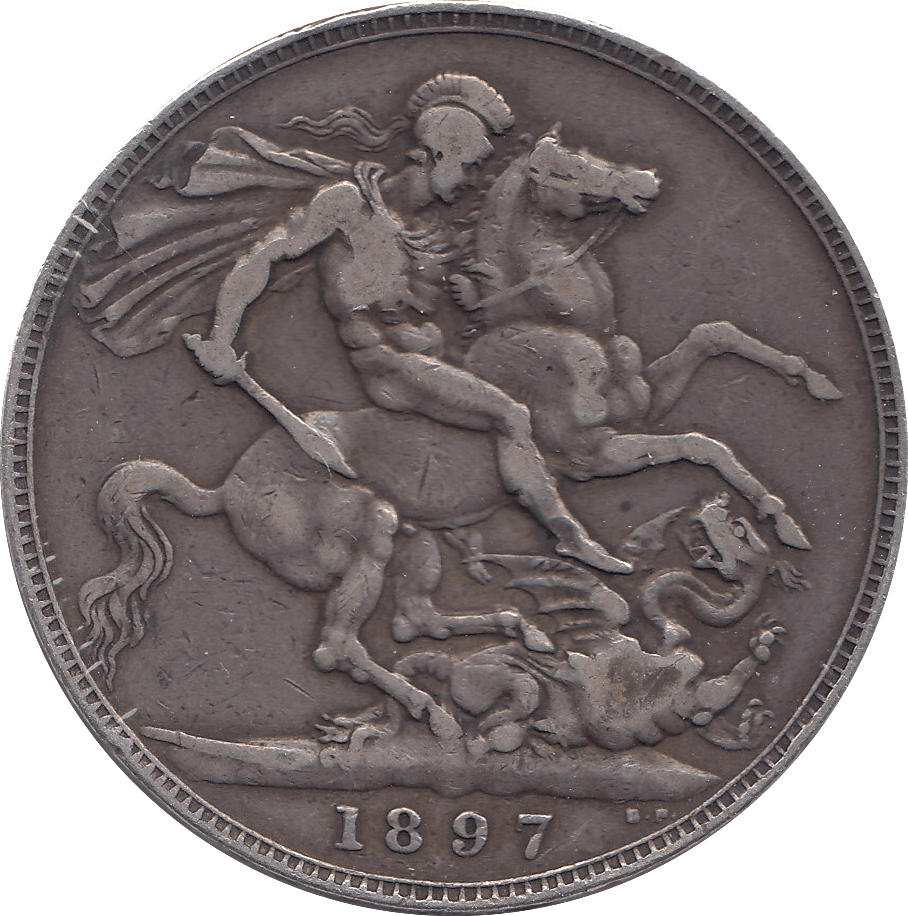 1897 CROWN ( GF ) LXI - Crown - Cambridgeshire Coins