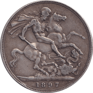 1897 CROWN ( GF ) LXI - Crown - Cambridgeshire Coins