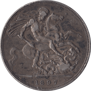 1897 CROWN ( GF ) LXI - Crown - Cambridgeshire Coins