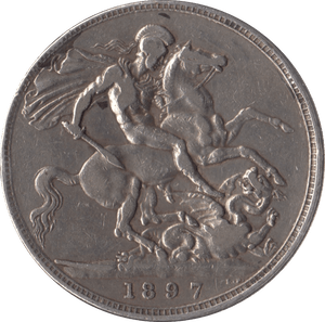 1897 CROWN ( GF ) LXI - Crown - Cambridgeshire Coins