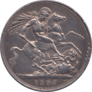 1897 CROWN ( GVF ) LX - Crown - Cambridgeshire Coins