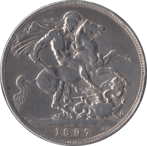 1897 CROWN ( NF ) LX - Crown - Cambridgeshire Coins