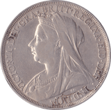 1897 CROWN ( VF ) LX B - Crown - Cambridgeshire Coins