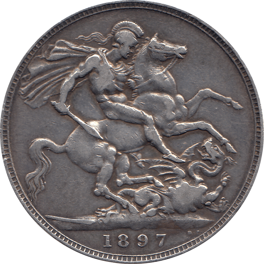 1897 CROWN ( VF ) LXI 2 - Crown - Cambridgeshire Coins