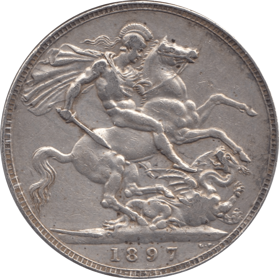 1897 CROWN ( VF ) LXI 2 - Crown - Cambridgeshire Coins