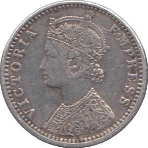 1897 EAST INDIA COMPANY QUARTER RUPEE - WORLD SILVER COINS - Cambridgeshire Coins
