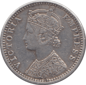 1897 EAST INDIA COMPANY QUARTER RUPEE - WORLD SILVER COINS - Cambridgeshire Coins