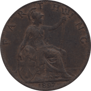 1897 FARTHING 2 ( EF ) 58 - Farthing - Cambridgeshire Coins