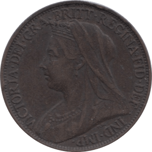 1897 FARTHING ( EF ) 1 - Farthing - Cambridgeshire Coins