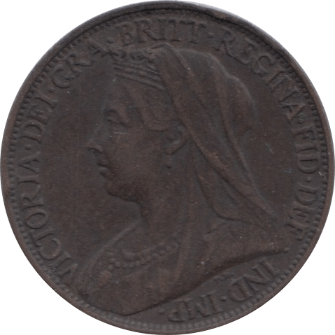 1897 FARTHING ( EF ) 1 - Farthing - Cambridgeshire Coins
