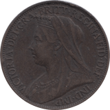 1897 FARTHING ( EF ) 1 - Farthing - Cambridgeshire Coins