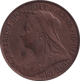 1897 FARTHING ( EF ) - Farthing - Cambridgeshire Coins