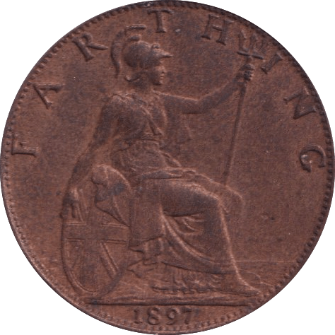 1897 FARTHING ( EF ) - Farthing - Cambridgeshire Coins