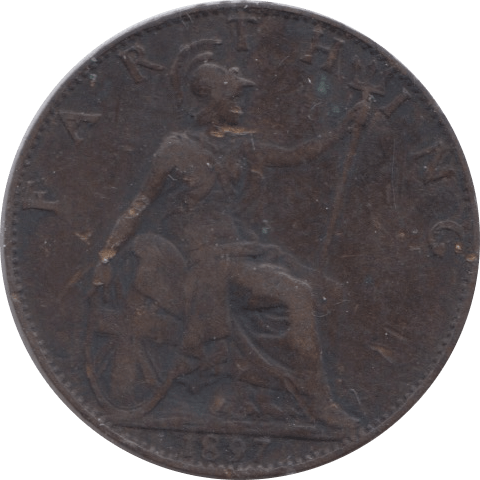 1897 FARTHING ( FAIR ) - Farthing - Cambridgeshire Coins
