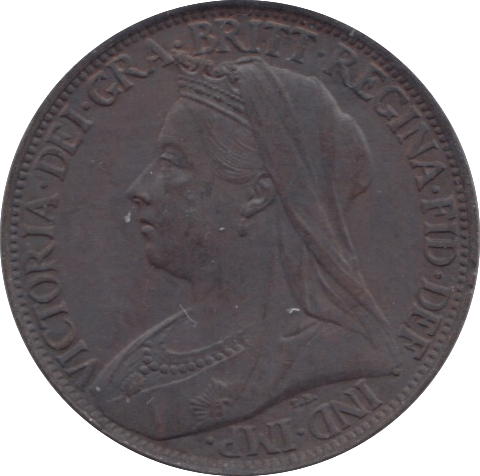 1897 FARTHING ( UNC ) 4 - Farthing - Cambridgeshire Coins