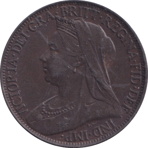 1897 FARTHING ( UNC ) - Farthing - Cambridgeshire Coins