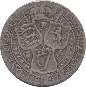1897 FLORIN ( NF ) 2 - Florin - Cambridgeshire Coins