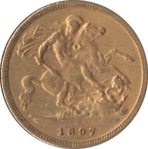 1897 GOLD HALF SOVEREIGN ( GVF ) - Half Sovereign - Cambridgeshire Coins