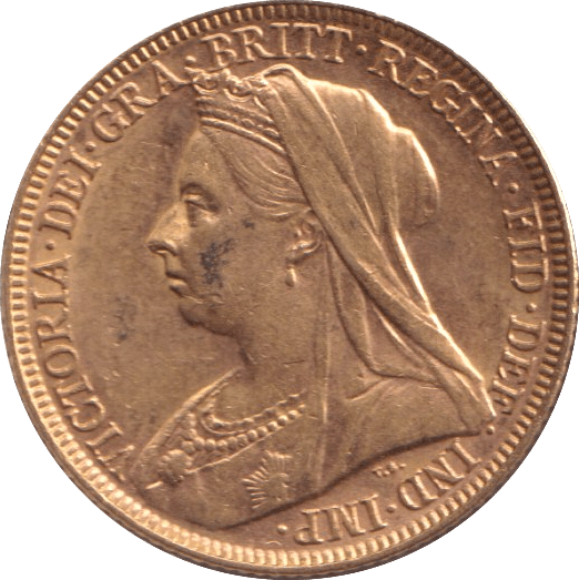 1897 GOLD SOVEREIGN ( AUNC ) - Sovereign - Cambridgeshire Coins