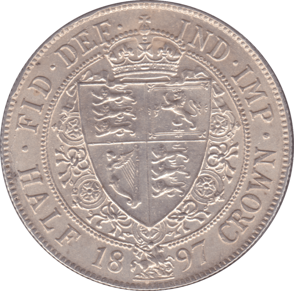 1897 HALFCROWN ( AUNC ) B - Halfcrown - Cambridgeshire Coins