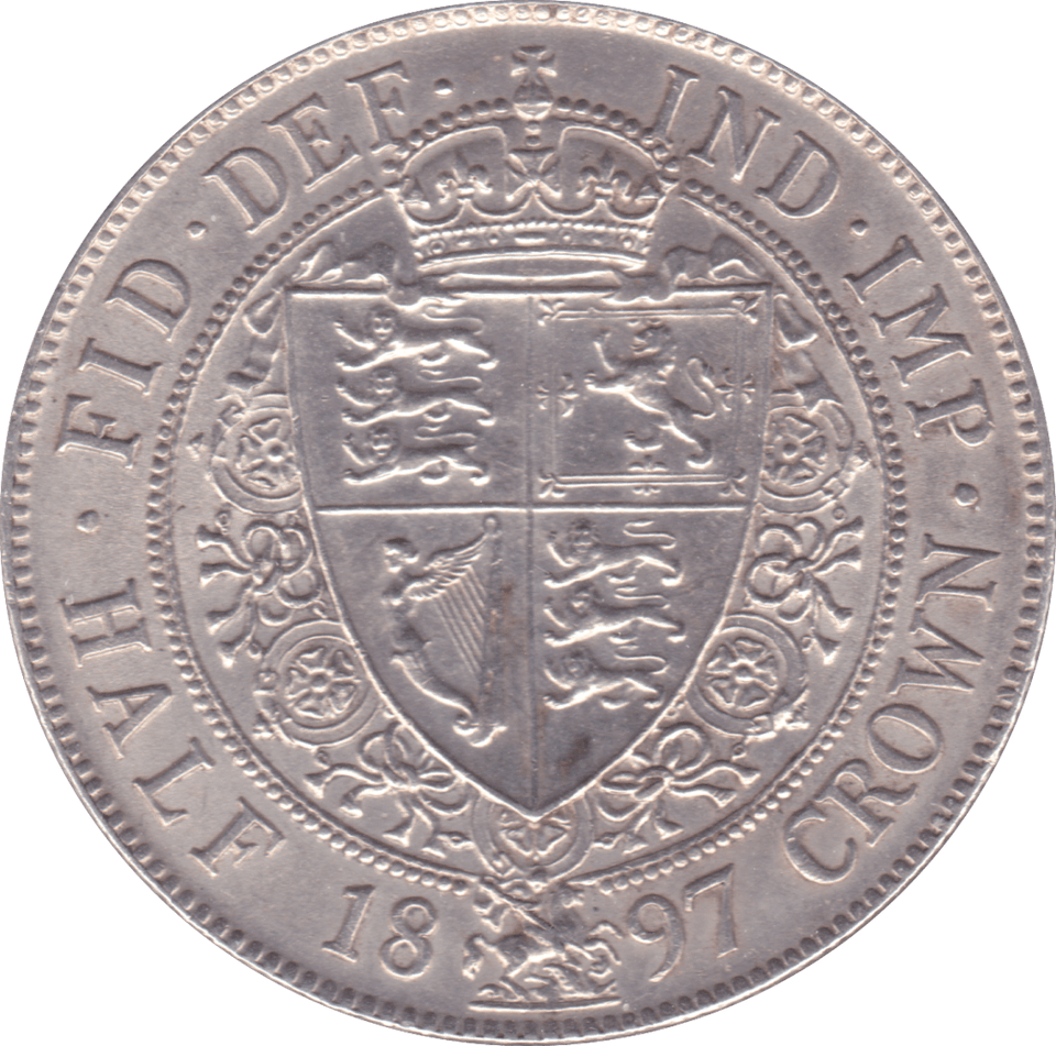 1897 HALFCROWN ( AUNC ) C - Halfcrown - Cambridgeshire Coins