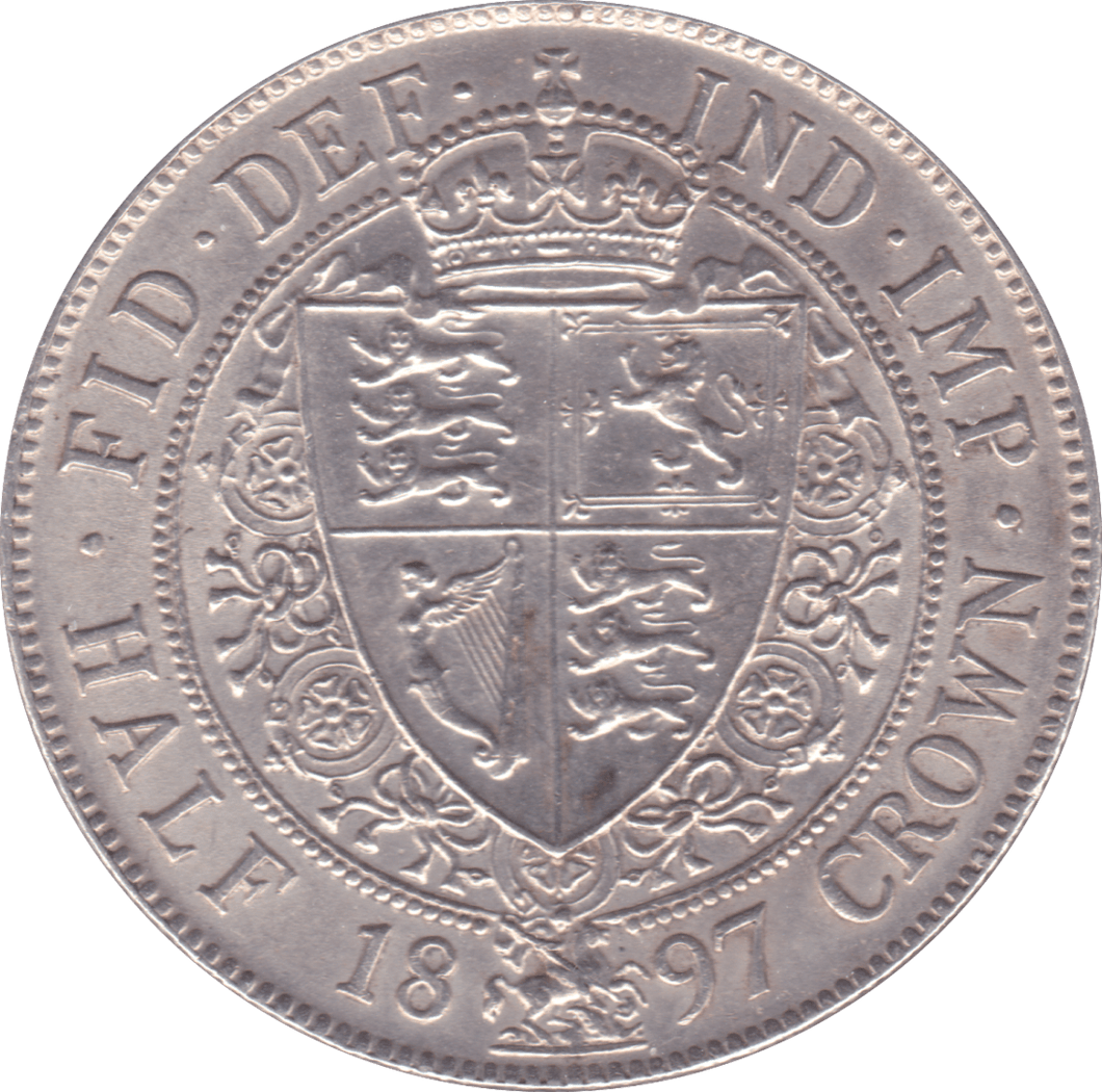 1897 HALFCROWN ( AUNC ) C - Halfcrown - Cambridgeshire Coins