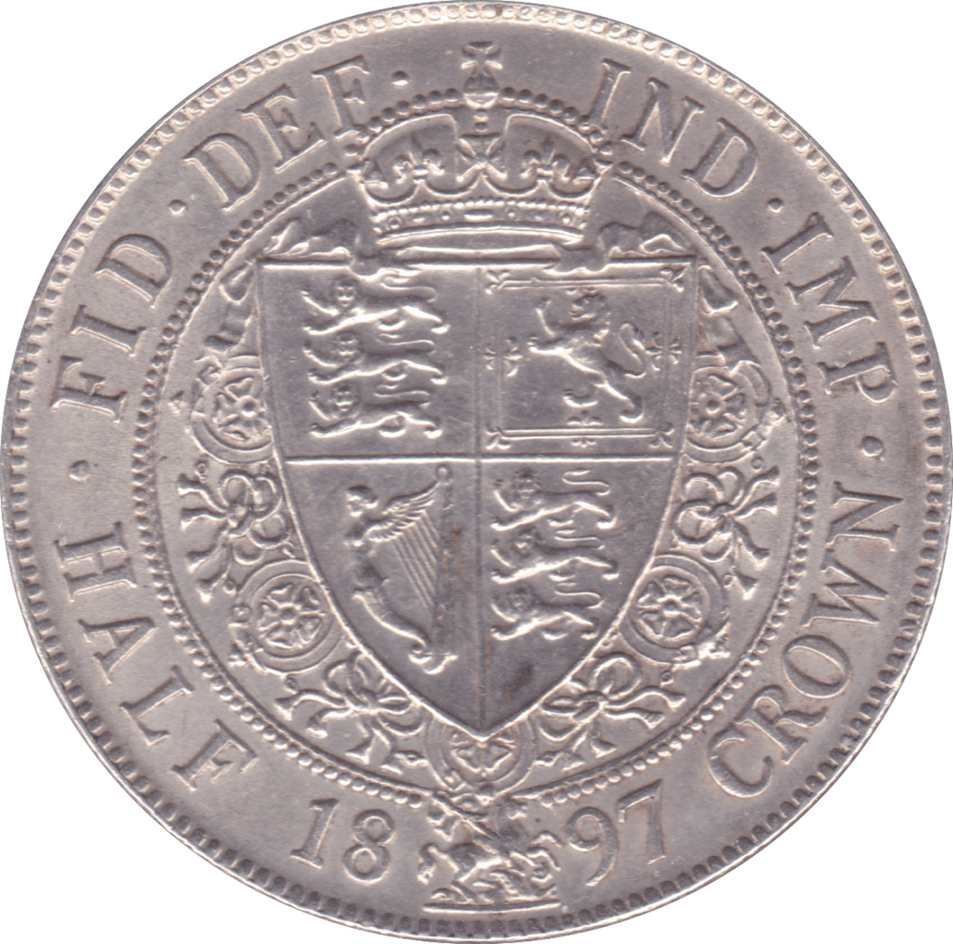 1897 HALFCROWN ( AUNC ) C - Halfcrown - Cambridgeshire Coins