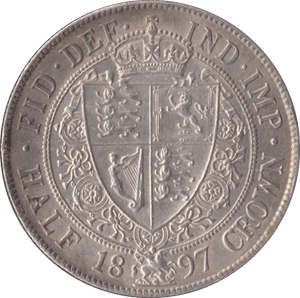 1897 HALFCROWN ( AUNC ) - Halfcrown - Cambridgeshire Coins