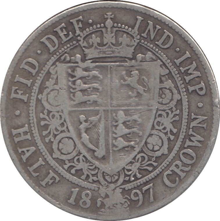 1897 HALFCROWN ( FINE ) 12 - Halfcrown - Cambridgeshire Coins