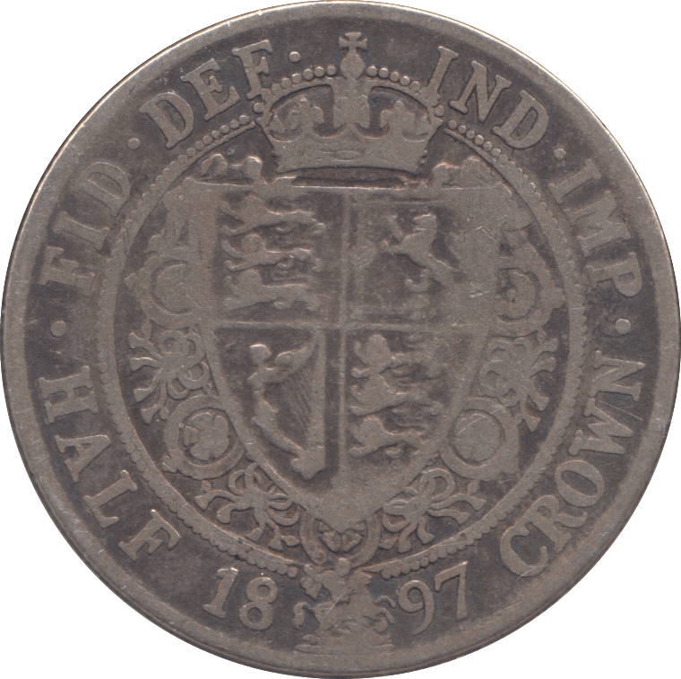 1897 HALFCROWN ( FINE ) 3 - Halfcrown - Cambridgeshire Coins