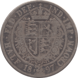 1897 HALFCROWN ( FINE ) 3 - Halfcrown - Cambridgeshire Coins