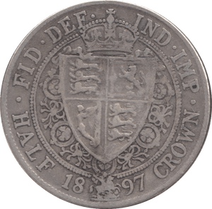1897 HALFCROWN ( FINE ) 4 - Halfcrown - Cambridgeshire Coins