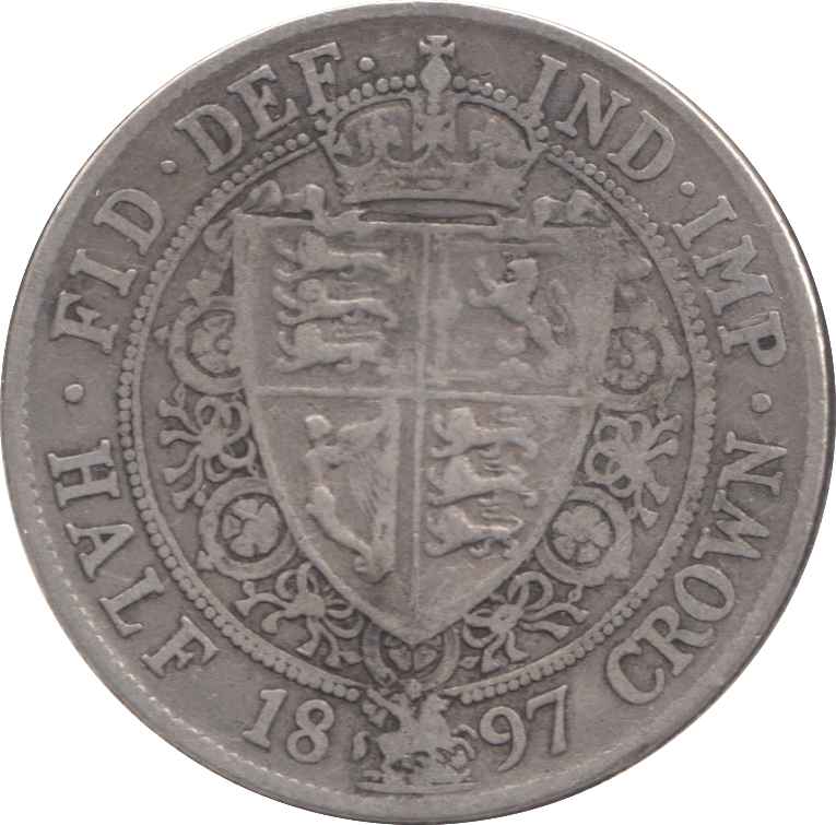 1897 HALFCROWN ( FINE ) 4 - Halfcrown - Cambridgeshire Coins