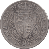 1897 HALFCROWN ( FINE ) 4 - Halfcrown - Cambridgeshire Coins