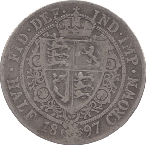 1897 HALFCROWN ( FINE ) 5 - HALFCROWN - Cambridgeshire Coins