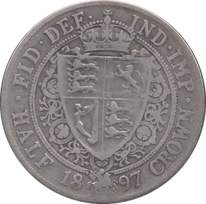 1897 HALFCROWN ( FINE ) 5 - Halfcrown - Cambridgeshire Coins