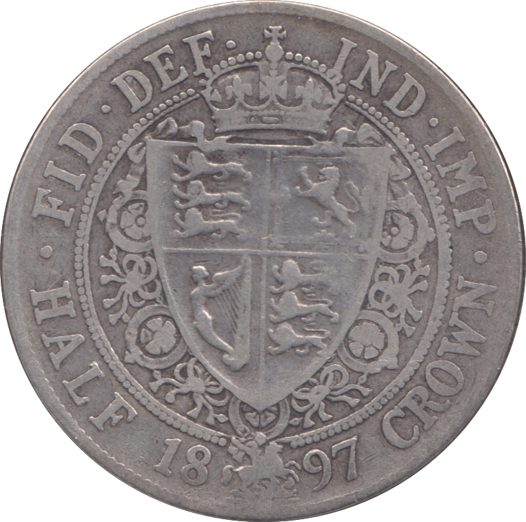 1897 HALFCROWN ( FINE ) 5 - Halfcrown - Cambridgeshire Coins
