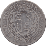 1897 HALFCROWN ( FINE ) 5 - Halfcrown - Cambridgeshire Coins