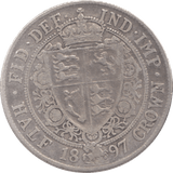 1897 HALFCROWN ( FINE ) 6 - Halfcrown - Cambridgeshire Coins