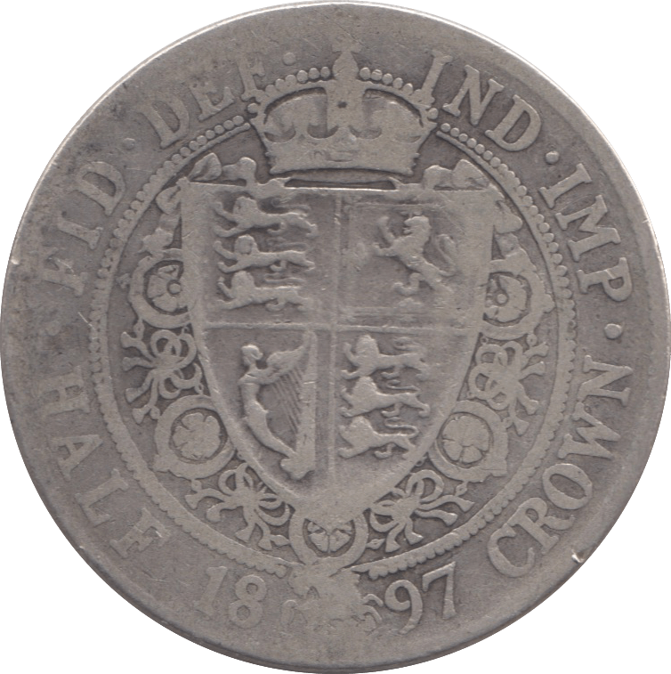 1897 HALFCROWN ( FINE ) 9 - Halfcrown - Cambridgeshire Coins